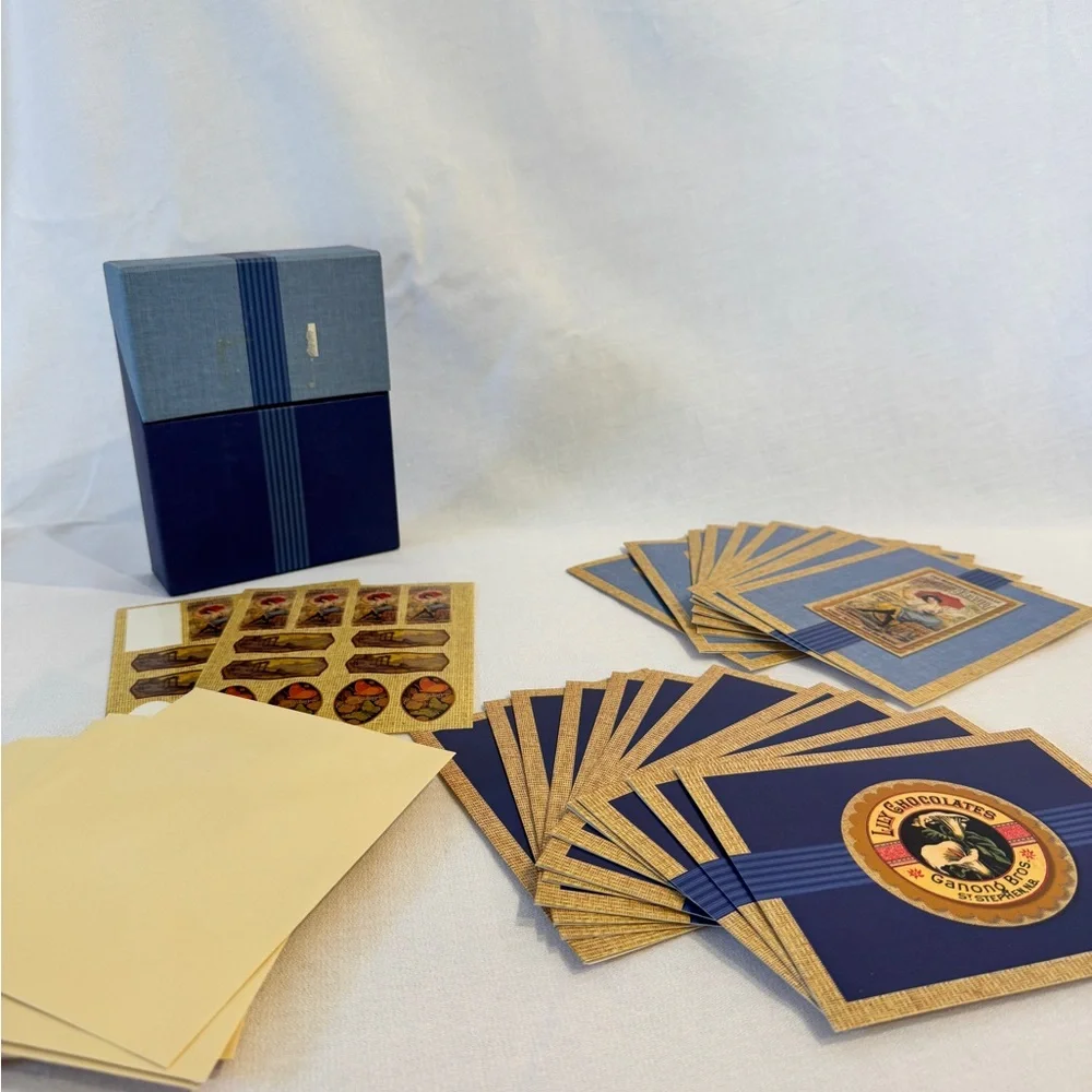 Vintage Style Stationery Set with Envelopes